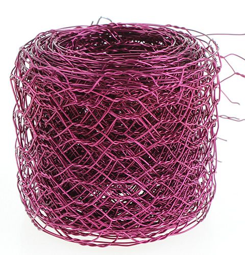 Floristik24 Trenza hexagonal rosa 50mm 5m