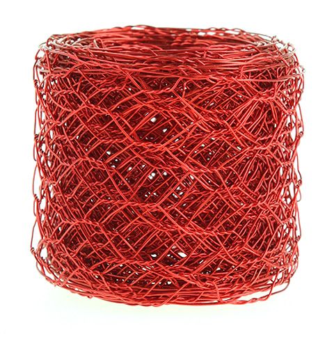 Floristik24 Trenza hexagonal 50mm 5m roja