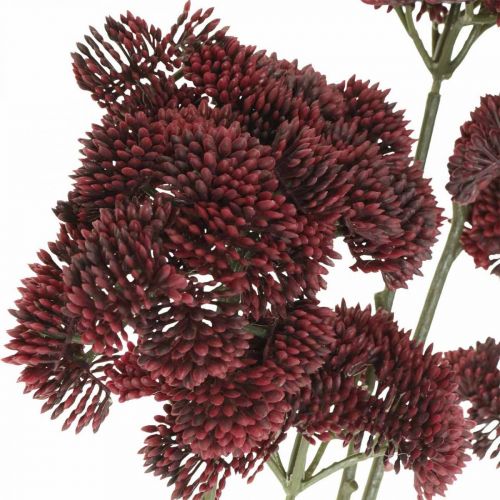 Artículo Sedum rojo artificial stonecrop otoño decoración 70cm 3pcs