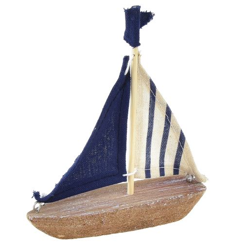 Floristik24 Velero vintage barco decorativo de madera 12×3×15cm surtido 2ud