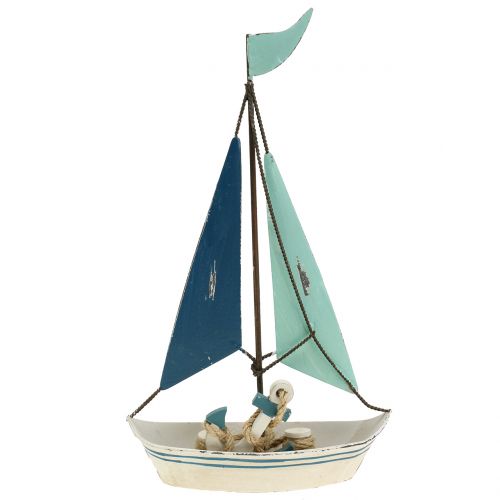 Floristik24 Velero decorativo metal Al. 26 cm