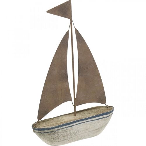 Floristik24 Deco velero madera óxido decoración marítima 16×25cm