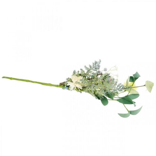 Floristik24 Flores de seda en racimo, decoración de verano, crisantemos y cardo globo, flores artificiales L50cm