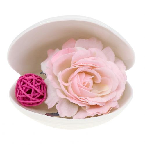 Floristik24 Carcasa para jabonera 12cm x 10,5cm x 11cm blanco