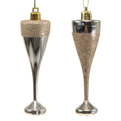 Artículo Copas de champán para colgar oro claro 10cm 8pcs