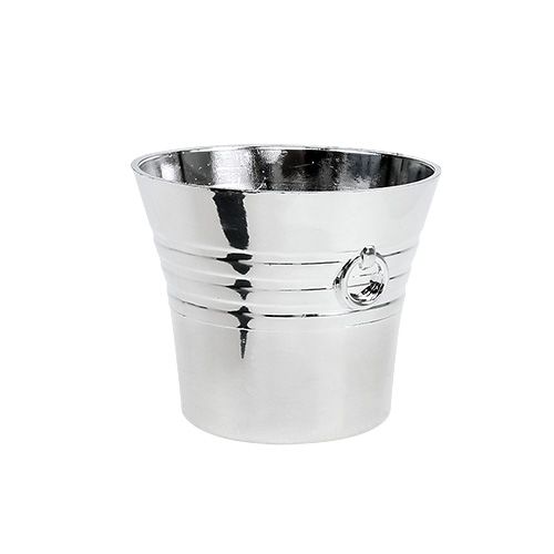 Floristik24 Enfriador de champán plateado Ø6,5cm H5,5cm 20 piezas