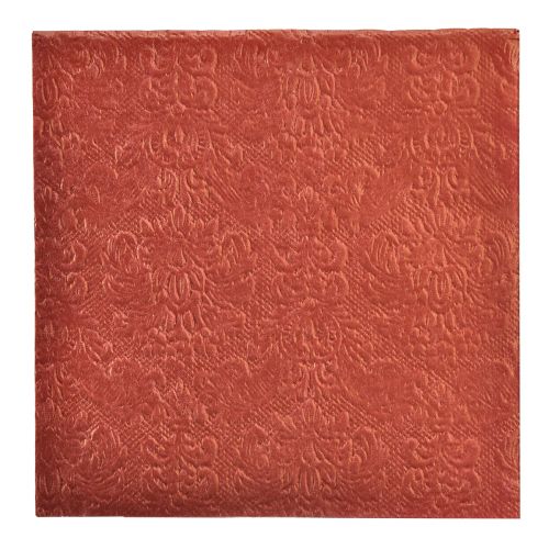 Floristik24 Servilletas Burdeos Adornos Relieve 33x33cm 15ud