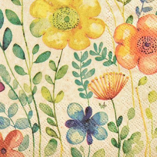 Floristik24 Servilletas Primavera Mariposas Flores 33x33cm 20uds