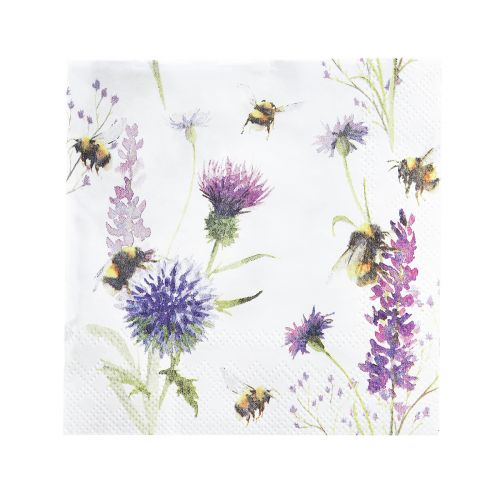 Artículo Servilletas verano abejorros decoración abejas 25x25cm 20ud