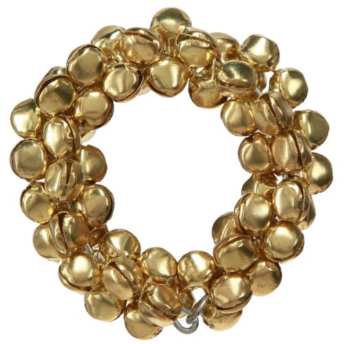 Floristik24 Servilleteros campanas de metal dorado Ø5cm 8 piezas