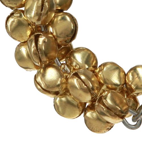 Floristik24 Servilleteros campanas de metal dorado Ø5cm 8 piezas