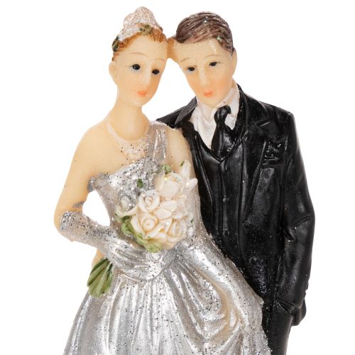 Pareja de aniversario de bodas de plata 10 cm | Floristik24.es