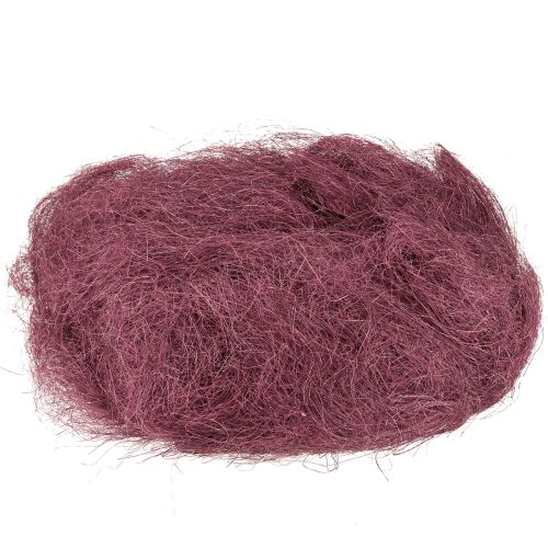 Sisal Rojo Burdeos Fibra Natural Fibra de Sisal para Manualidades 300g