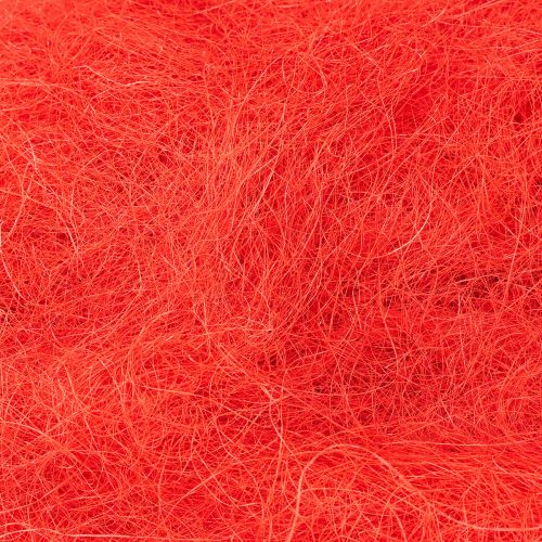 Artículo Fibra natural roja de sisal, fibra artesanal, fibra de sisal 300 g