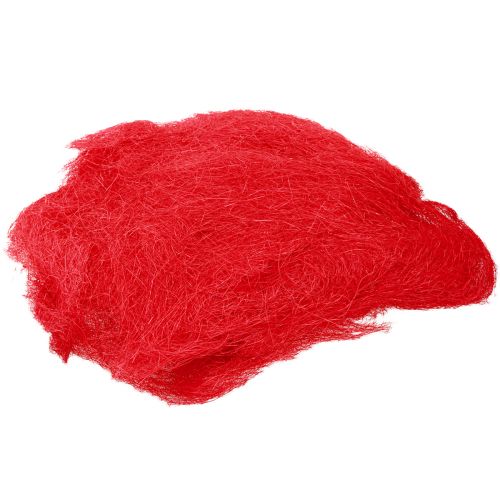 Sisal rojo, decoración navideña, lana de sisal 300g