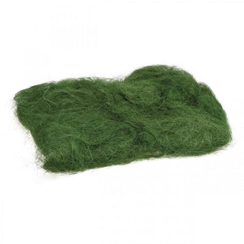 Artículo Fibra natural verde musgo de sisal para decorar 300g
