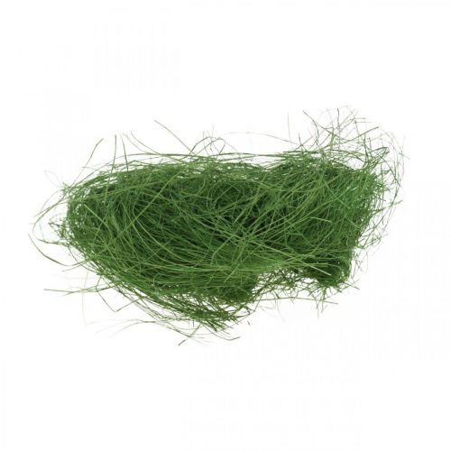 Artículo Fibra natural verde musgo de sisal para decorar 300g