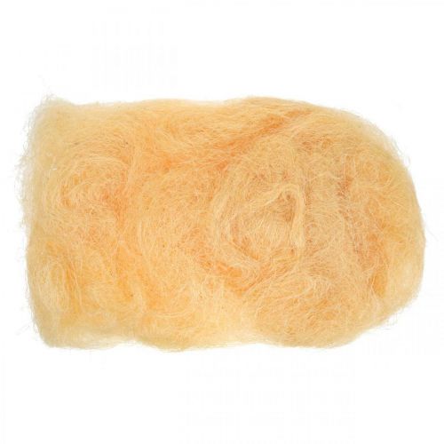 Artículo Sisal Albaricoque material natural relleno lana fibra decorativa 300g