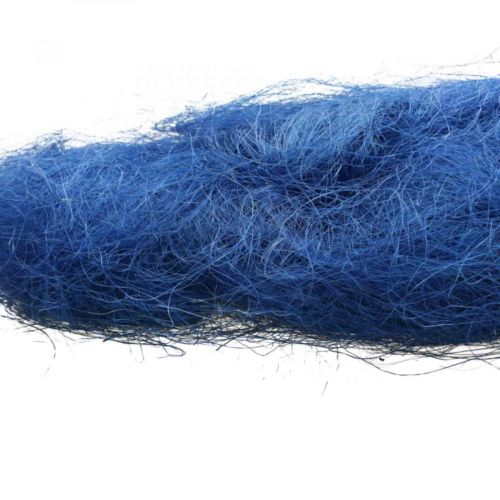 Floristik24 Relleno de sisal azul fibras naturales 300g