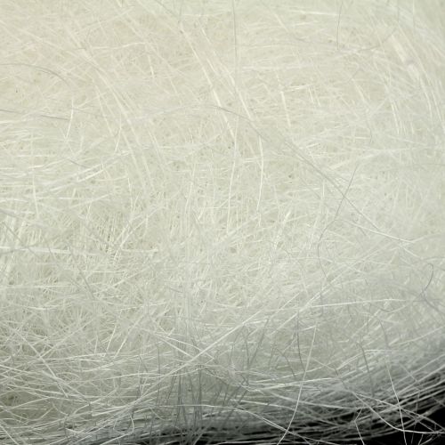 Artículo Hierba de sisal blanca, hierba de sisal para manualidades, material artesanal material natural 300g