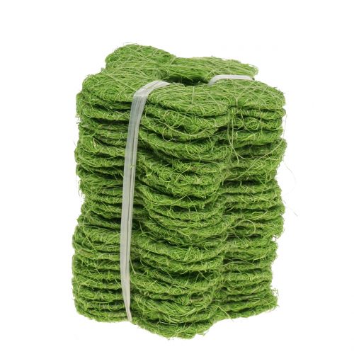 Floristik24 Sisalflower verde Ø7,5cm 25pcs