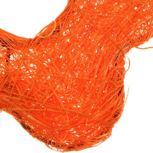 Floristik24 Flor de sisal naranja Ø7,5cm 25 piezas