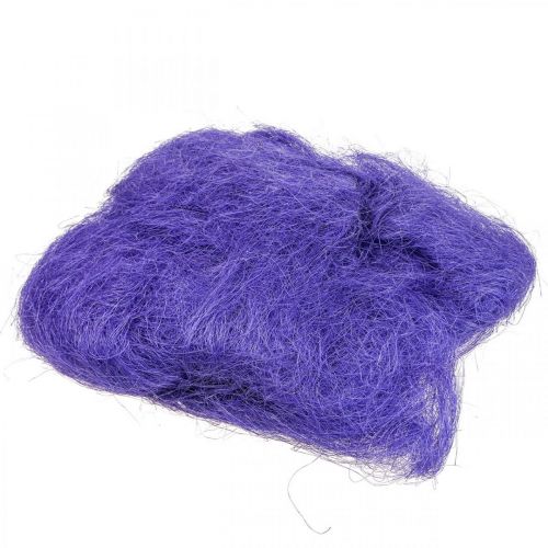 Hierba de sisal para manualidades, material artesanal material natural violeta claro 300g