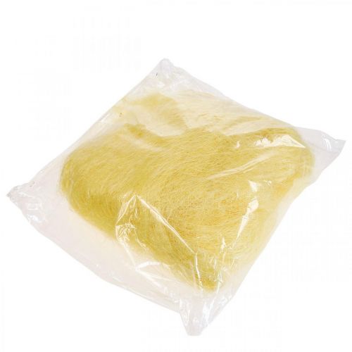 Artículo Hierba de sisal para manualidades, material artesanal material natural amarillo 300g