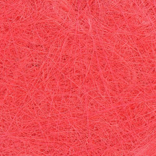 Artículo Decoración de corazón con fibras de sisal en corazón de sisal rosa 40x40cm