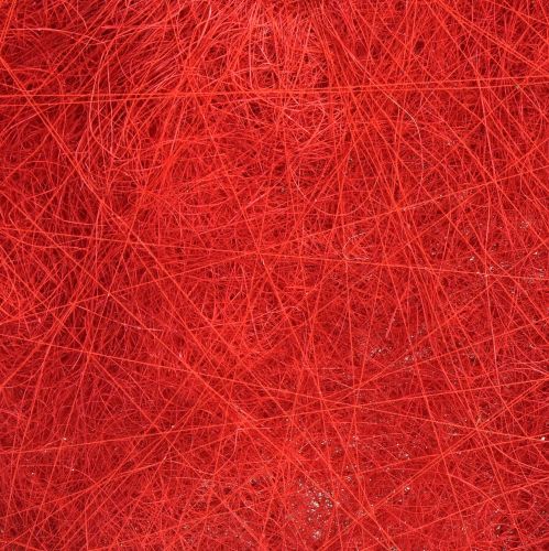 Floristik24 Corazón de sisal decoración corazón con fibras de sisal en rojo 40x40cm