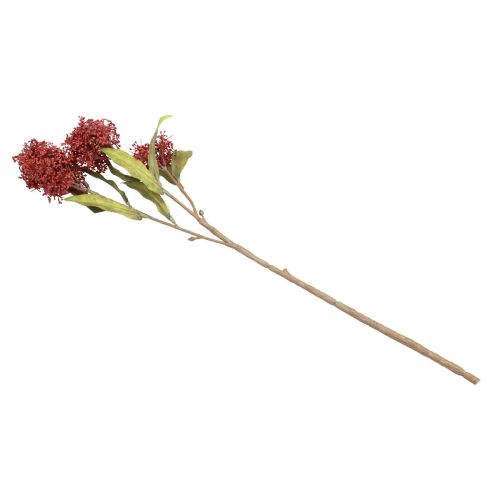 Artículo Skimmie Skimmia Japonica Flores Artificiales Borgoña DryLook L59cm