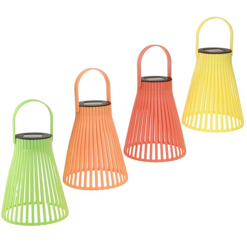 Floristik24 Farol solar de jardín lámpara colgante LED 4 colores Ø14,5cm 4uds