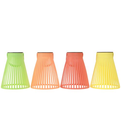Floristik24 Farol solar de jardín lámpara colgante LED 4 colores Ø14,5cm 4uds
