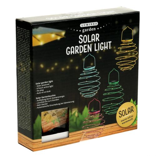 Artículo Jardín solar rosa claro 22cm con 25 LEDs blanco cálido