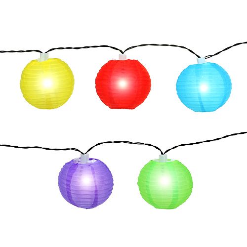 Artículo Linterna solar cadena LED de colores 4,5m 10 bombillas blanco frio