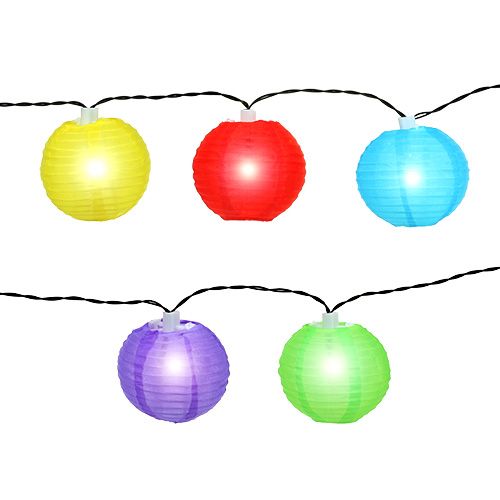 Artículo Linterna solar cadena LED de colores 4,5m 10 bombillas blanco frio