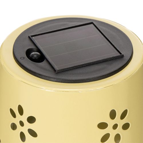 Artículo Lámpara de mesa solar con delicado estampado floral para balcón o terraza, 28cm