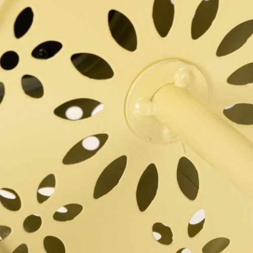 Artículo Lámpara de mesa solar con delicado estampado floral para balcón o terraza, 28cm