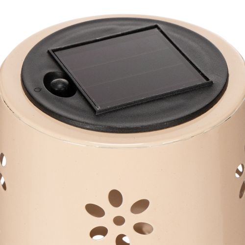 Artículo Lámpara de mesa con estampado floral, alimentada por energía solar, para una iluminación romántica de jardín, 28 cm