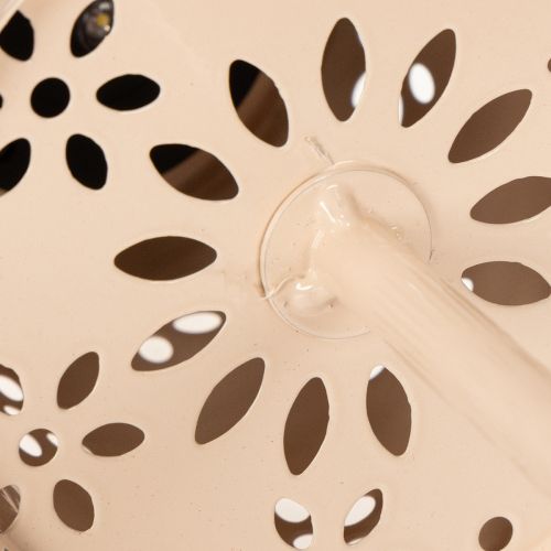 Artículo Lámpara de mesa con estampado floral, alimentada por energía solar, para una iluminación romántica de jardín, 28 cm