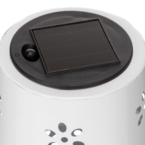 Artículo Lámpara de mesa solar con estampado floral para iluminación de balcón, terraza o jardín, 28cm
