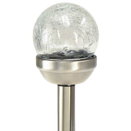 Floristik24 Estaca solar para jardín luces solares balcón Ø6cm H36cm 6 piezas
