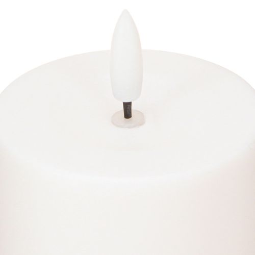 Artículo Vela Solar LED Vela con Temporizador Blanco Blanco Cálido Ø7cm H12.5cm