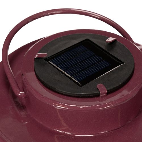 Artículo Farol con motivo de hojas, alimentado por energía solar, para una iluminación ambiental exterior, 25 cm