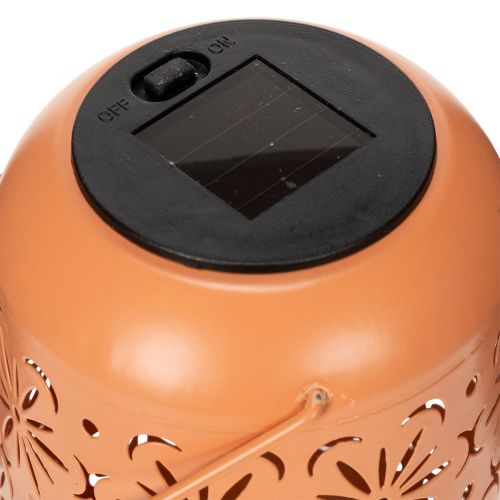 Artículo Farol solar con diseño floral para veladas románticas en el jardín, 26cm