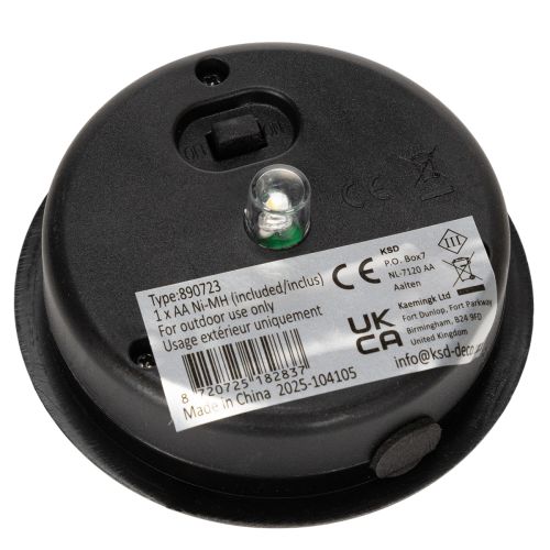 Artículo Farol solar para jardín exterior con delicado estampado para noches de verano, 22 cm, 3 unidades