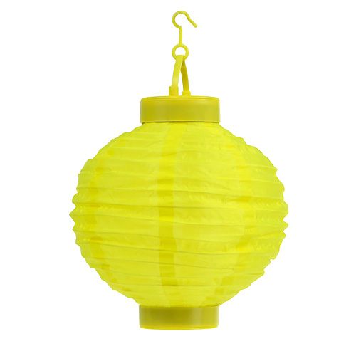 Lampion LED con solar 20cm amarillo