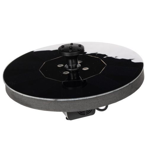 Floristik24 Bomba solar para estanques de jardín, fuente decorativa flotante con LED, 16 cm