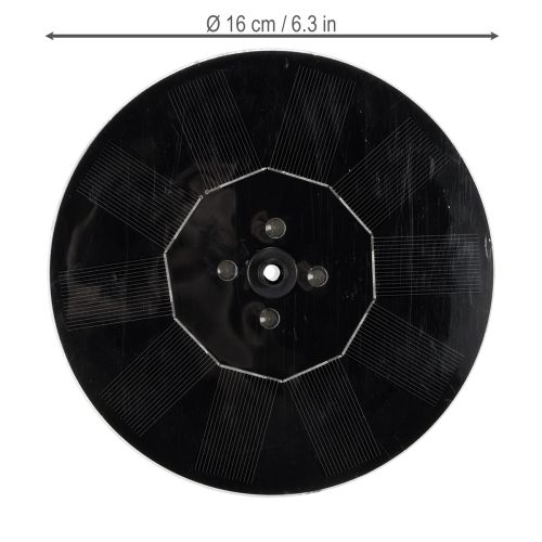 Artículo Bomba solar para estanques de jardín, fuente decorativa flotante con LED, 16 cm