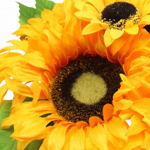 Floristik24 Ramo decorativo girasol racimo amarillo 30cm